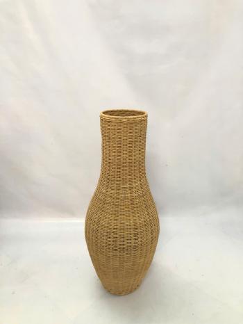 NATURAL RATTAN WOVEN DECORATIVE VASE - LTB01/27
