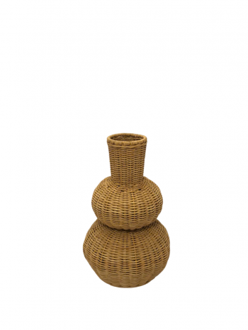 NATURAL RATTAN GOURD VASE – LTL04/27